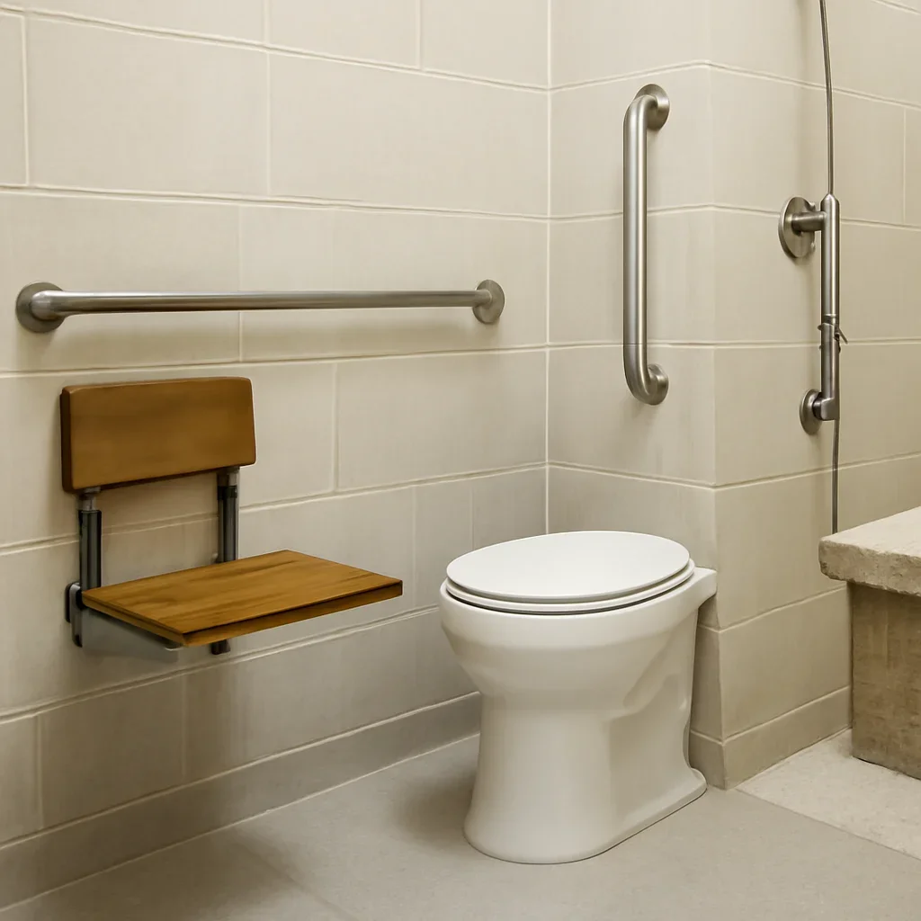 Accessible Bathroom Design Ideas close-up image showing practical renovation details and materials