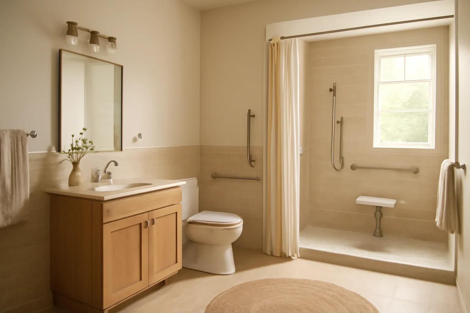 Accessible Bathroom Design Ideas planning inspiration with a finished kitchen or bathroom scene