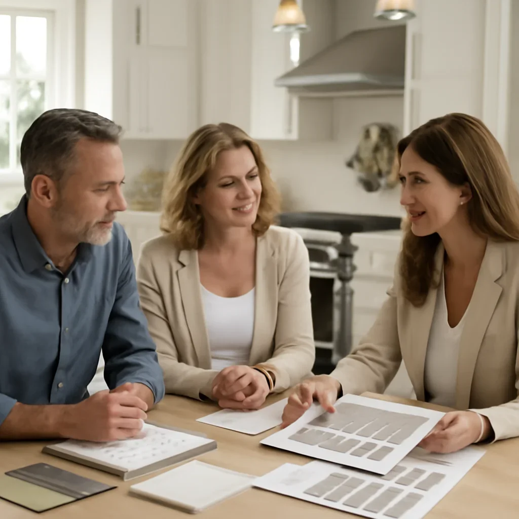 Century Home Kitchen Updates homeowner consultation with notes, samples, and room ideas