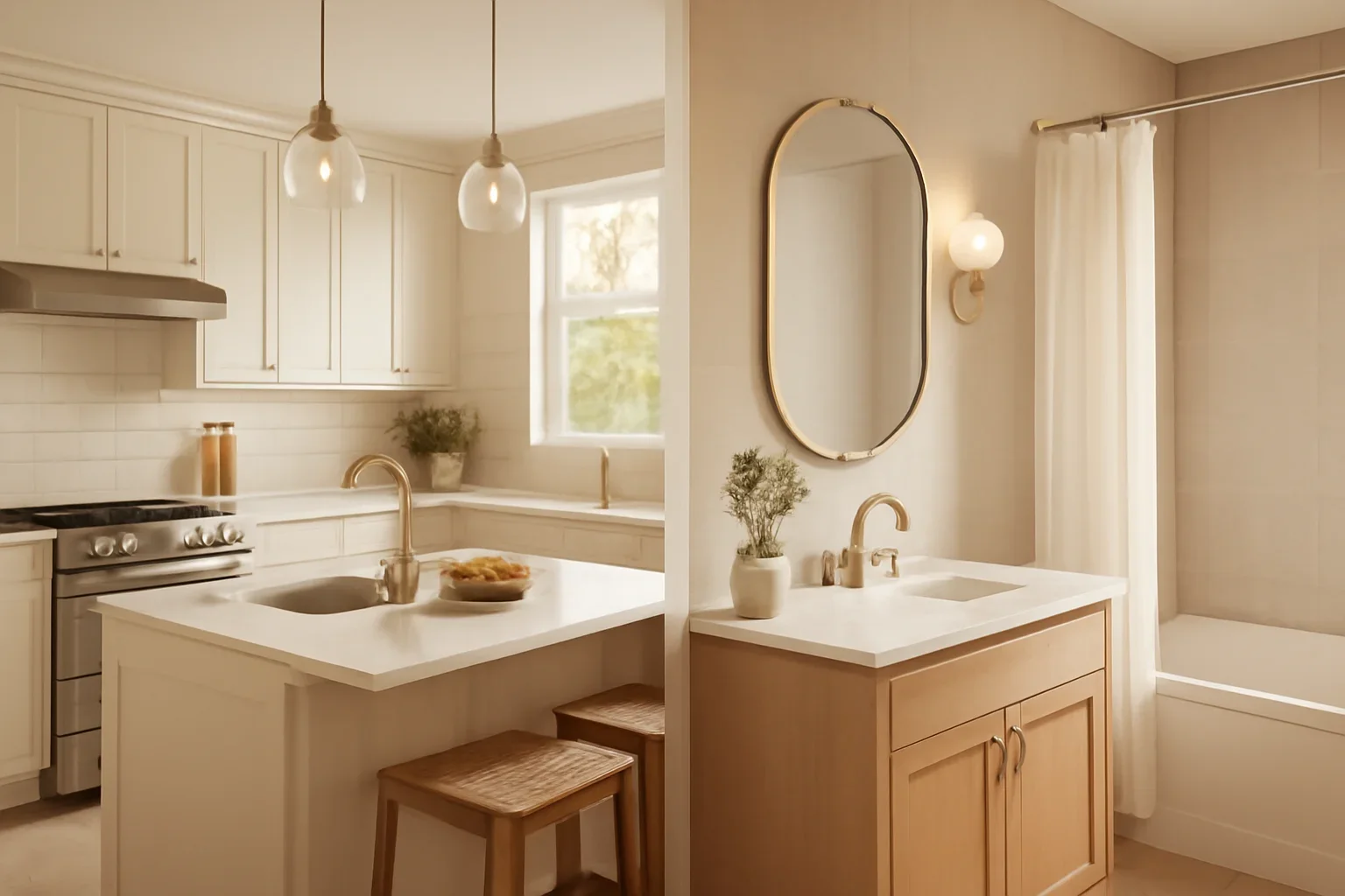 Do You Need Permits for Kitchen or Bathroom Renovations in Ontario? planning inspiration with a finished kitchen or bathroom scene