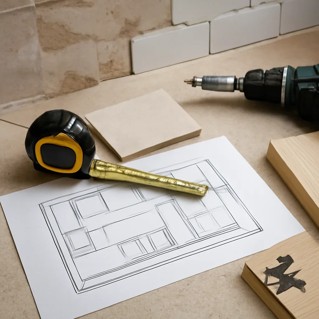How to Plan a Kitchen Renovation Timeline close-up image showing practical renovation details and materials