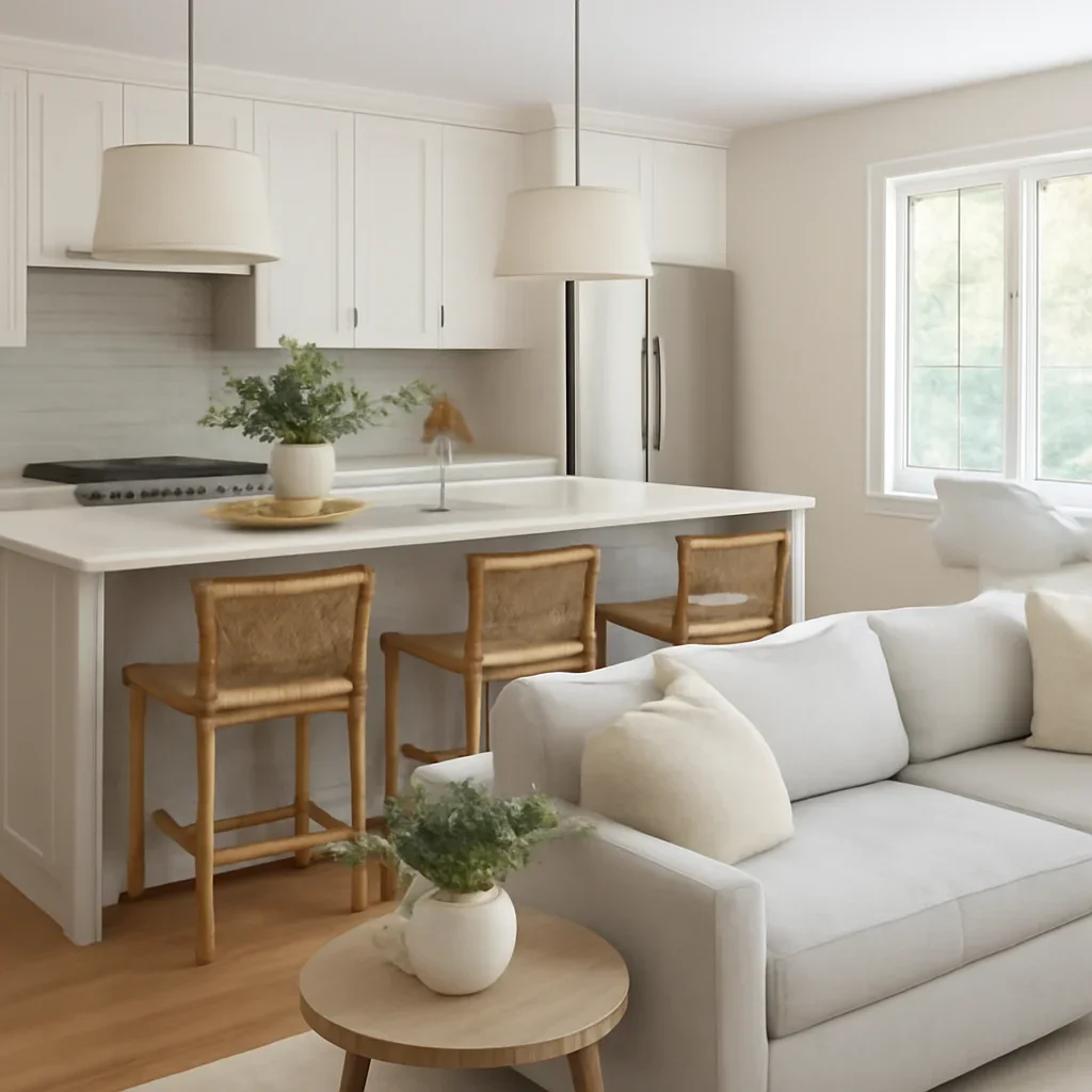 Shanty Bay Kitchen & Bath Refresh completed room styled for comfortable daily living