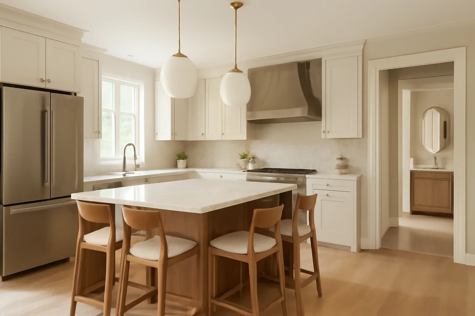 Shanty Bay Kitchen & Bath Refresh design and renovation inspiration in a polished residential interior