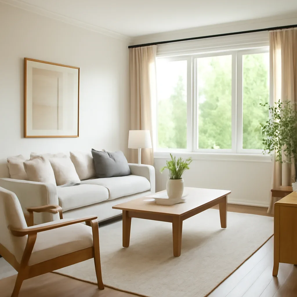 Oro-Medonte completed room styled for comfortable daily living